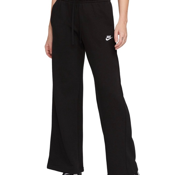 Nike Pants - Nike Women's Black Wide-Leg Sweatpants